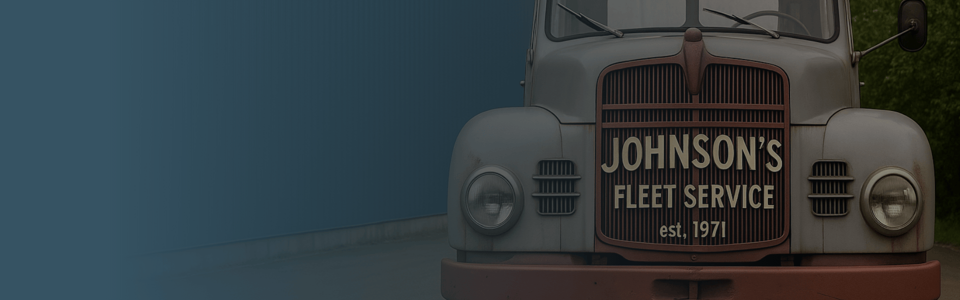 Johnson's Fleet Service vintage truck